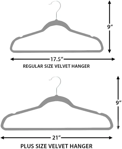 Miniatura 3 de Home Expressions Paquete de 20 perchas giratorias de terciopelo ultra finas y antideslizantes para trajes, perchas de terciopelo fuertes extra Beige