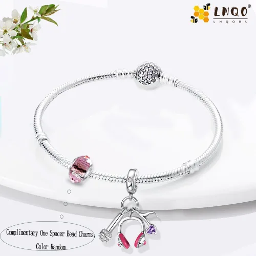 Miniatura 2 de LNQOBU 925 Sterling Silver Charms for Bracelets Dangle Pendant fit Pandora Bracelets or Necklaces Jewelry Woman Gift Beads Charm