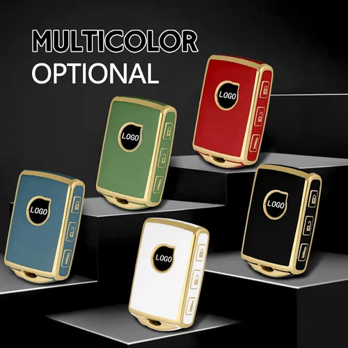 Miniatura 7 de Funda para llavero Volvo con 4 botones laterales, funda de TPU inteligente compatible con Volvo XC40 XC60 XC90 S90 XC60 XC60 XC90 XC40 S90 V90