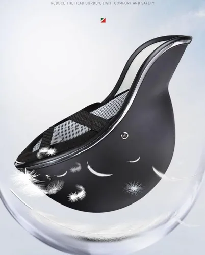 Miniatura 3 de Casco eléctrico retro Vespa para jóvenes, medio casco de motocicleta para adultos, casco ligero de invierno aprobado por DOT para hombres y mujeres