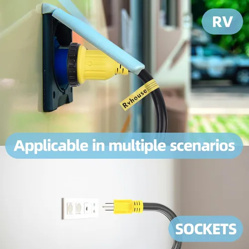Miniatura 5 de Cable Adaptador de Alimentación NEMA TT-30P Macho a 14-50R Hembra Enchufe Power Dogbone con Mango de Agarre Adaptador Eléctrico Resistente