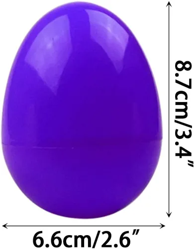 Miniatura 7 de Jofan Paquete de 6 huevos de Pascua de plástico jumbo prellenados con juguetes de baño iluminados en el interior para niños y niñas pequeños