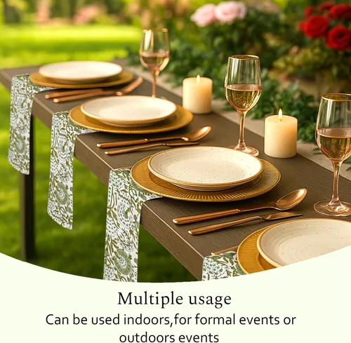 Miniatura 7 de Servilletas de tela CPC 100% algodón Juego de 4 servilletas reutilizables, servilleta de cena floral de bloque de impresión india, servilleta