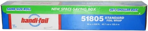 HFA 51805 - Rollo de papel de aluminio de calibre estándar de 18 x 500 pies, 1 / RL por Handi-foil