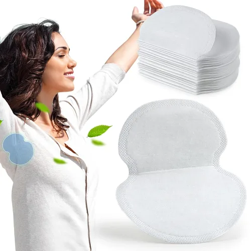 Almohadillas de sudor para axilas de primera calidad para lucha contra la hiperhidrosis [50 piezas] para hombres y mujeres, cómodas, no visibles,