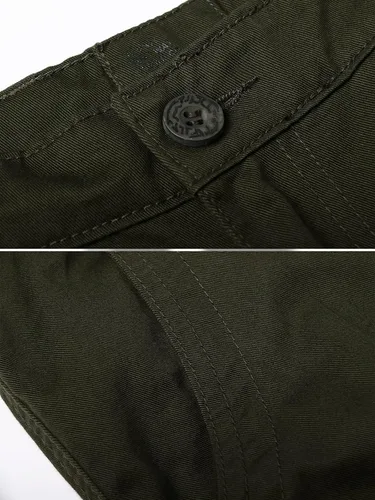 Miniatura 4 de OCHENTA - Pantalón cargo para hombre, estilo militar de combate pantalón casual para el trabajo con 8 bolsillos.