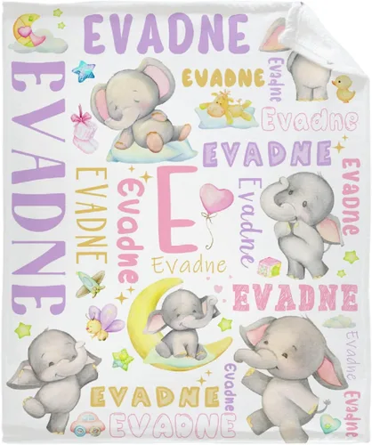 Miniatura 11 de Manta de elefante con globos, manta de franela súper suave y ligera para niños, adultos, adecuada para sofá, cama, campamento, viajes, todas