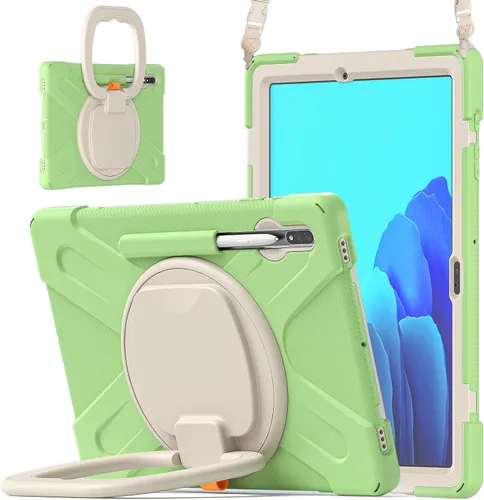 Miniatura 60 de 360 Rotation Case for Galaxy Tab ActivePro/Tab Active4 Pro/Active 5 Pro 10.1" Sturdy Cover Rotate Ring Stand Shoulder Carrying Strap Hand Strap
