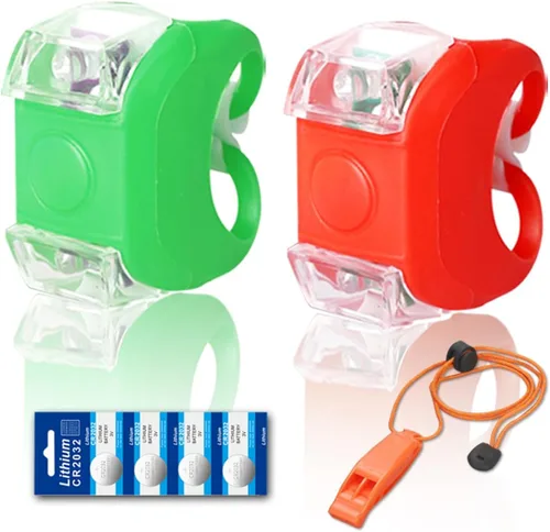Kayak Lights for Night Kayaking, Battery Operated Red and Green Navigation Lights for Dinghy, Canoe, Jetski