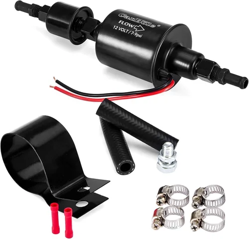Miniatura 11 de CarBole Bomba de combustible en línea de baja presión de 12V 2-3.5 PSI, bomba eléctrica universal de gasolina y diésel para carburadores, reemplazo