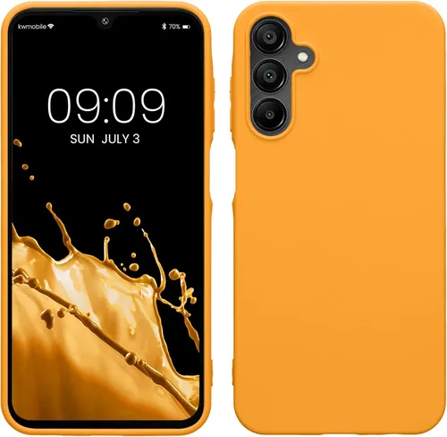 Miniatura 89 de kwmobile Funda compatible con Samsung Galaxy A23 4G / 5G - Funda de silicona TPU metálica suave y delgada - Rojo oscuro metálico