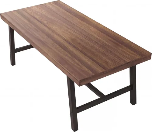 Miniatura 29 de GarveeHome Mesa de comedor industrial para 2-4 personas, mesa de cocina grande de 55.11 pulgadas de largo con marco de metal resistente, encimera