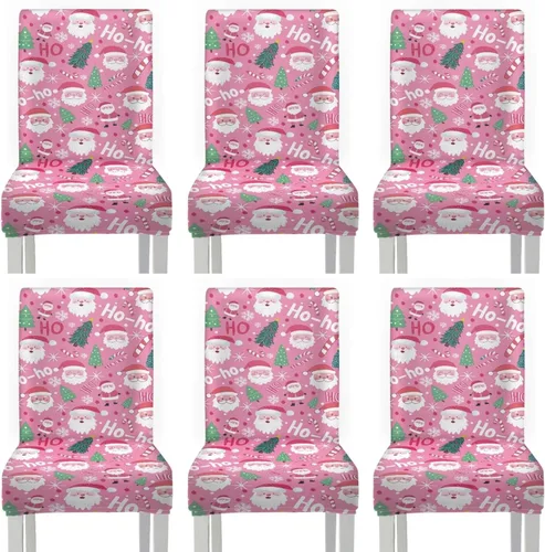 Miniatura 35 de HUGS IDEA Yellow Floral Chair Covers for Dining Room Set of 2 Flowers Kitchen Chair Covers Washable Dining Chairs Slipcovers Cubre Sillas