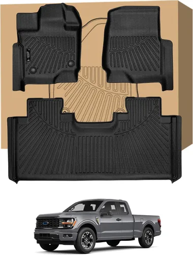 Miniatura 53 de Tapetes de suelo Peleus para Mercedes-Benz Sprinter 2500/3500 2025-2019, solo para furgoneta de carga, forros personalizados de goma TPE para todo