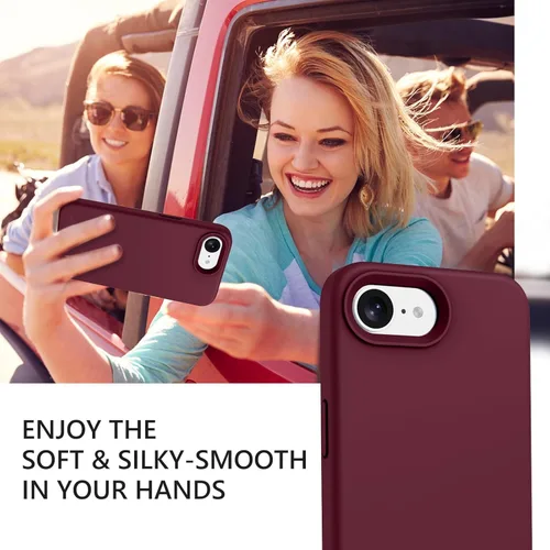 Miniatura 239 de GUAGUA Funda compatible con iPhone 17 Pro Max de 6.9 pulgadas, silicona líquida, goma de gel suave, delgada, forro de microfibra delgada