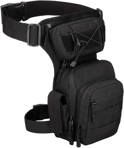 Bolsa táctica de pierna caída para hombres y mujeres, bolsa militar para muslo, al aire libre, motocicleta, senderismo, cintura, riñonera, bolsa de