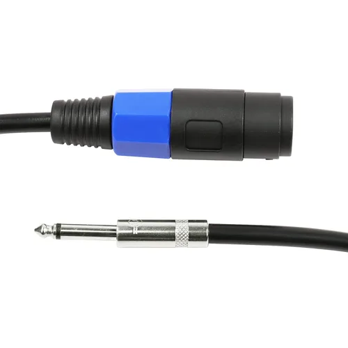 Miniatura 3 de HBU Paquete de 2 cables Speakon hembra a macho de 1/4 pulgadas de 3.3 pies – 2 cables Jack de audio amplificador Pro de 3.3 ft – Conector SpeakON a