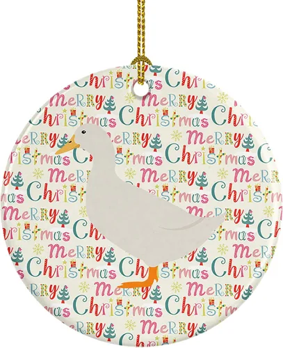 Miniatura 88 de Caroline's Treasures Adorno de cerámica de avestruz común para árbol de Navidad, decoración colgante para el hogar, Navidad, vacaciones, fiesta