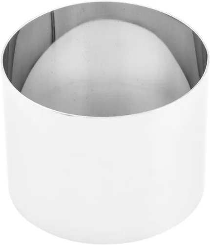 Restaurantware 3 anillos para hornear de 2.4 pulgadas, 1 anillo redondo para pastel, molde de anillo de acero inoxidable congelable listo para