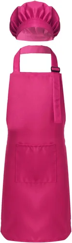 Miniatura 13 de ranrann Conjunto de delantal de chef para niños y niñas, delantales de cocina para cocinar, hornear, entrenamiento, disfraz