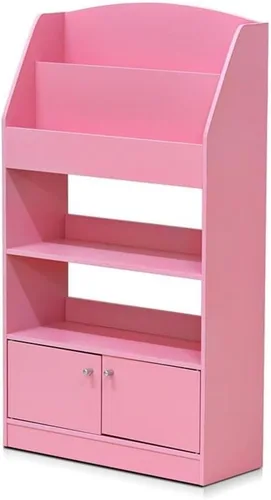 Miniatura 8 de Furinno LOVA - Estantería con gabinete de almacenamiento, librero con puerta, 11.8 x 23.6 x 37.3 pulgadas, para sala de estar, dormitorio, oficina