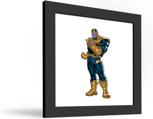 Miniatura 2 de Trends International Gallery Pops Marvel Comics Avengers - Póster de pared de Thanos, 12 x 12 pulgadas, versión enmarcada en negro