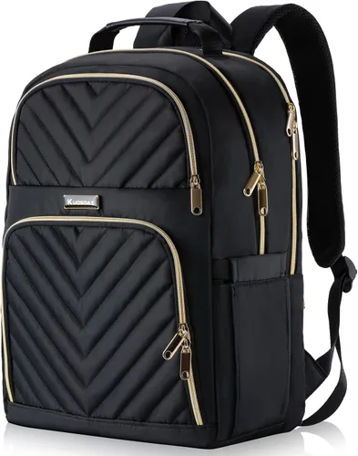 Miniatura 9 de Mochila de viaje para laptop, mochila escolar para adolescentes, niñas, niños, mochila universitaria acolchada grande de 15.6 pulgadas para mujeres