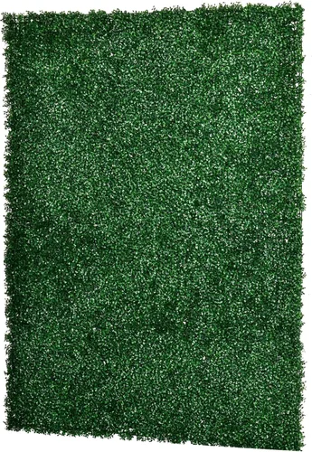 Miniatura 9 de Outsunny 12 piezas de 20 x 20 pulgadas cuadradas de plantas de privacidad artificiales con protección UV; imitación de hierba de Milán para muro