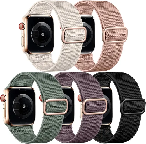 Easuny Bandas elásticas bohemias compatibles con Apple Watch de 1.5 pulgadas, 1.57 pulgadas, 1.65 pulgadas y de 1.73 pulgadas para mujeres, hombres