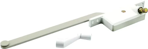 Prime-Line H 4315 Operador de marco de acero, brazo de 9 pulgadas, carcasa cuadrada, blanco, mano derecha (paquete individual)
