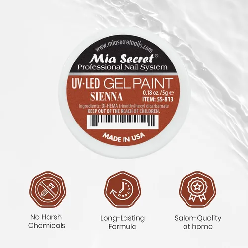 Miniatura 5 de Mia Secret Sistema de uñas profesional UV/LED Gel Paint - 0.18 oz (Sienna)