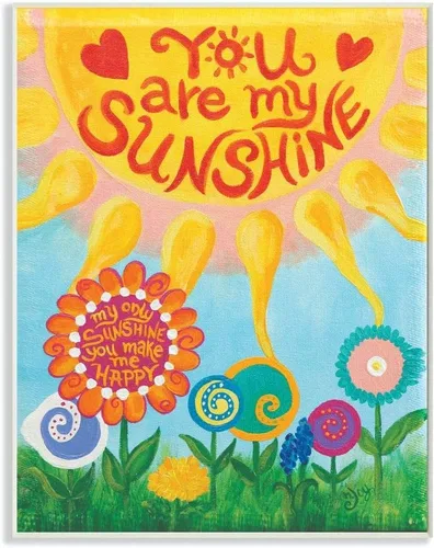 Miniatura 8 de Stupell Industries Placa de pared You are My Sunshine, 13 x 19 pulgadas, diseño por artista nJoyArt