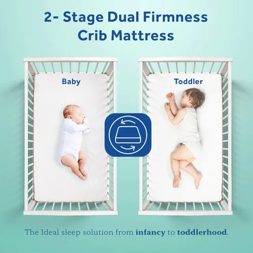 Miniatura 7 de Sealy Baby Airy Night Diamond - Colchón transpirable para cuna, fabricado en Estados Unidos, certificado GREENGUARD Gold, superficie de malla