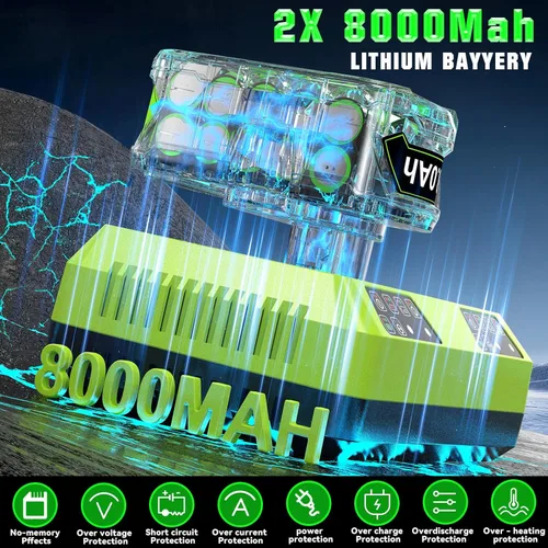 Miniatura 4 de Paquete de 2 baterías P108 de 18 V compatibles con Ryobi 18V ONE+ batería P102 P103 P104 P105 P107 P109 P122 PBP005 PBP004 PBP003 PBP002 RB18 RB18