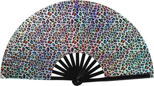Miniatura 8 de Paquete de 4 ventiladores de mano plegables grandes para mujeres/hombres, ventilador chino de Kung Fu de mano, abanicos plegables decorativos