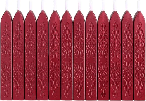 Miniatura 8 de Yoption 12 varillas de cera de sellado con mechas, tótem de oro antiguo manuscrito de fuego para sello de cera (oro antiguo)