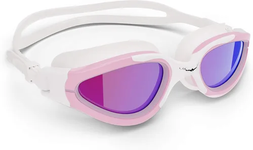 AqtivAqua Gafas de natación PDX de visión amplia para adultos, hombres y mujeres, antivaho sin fugas