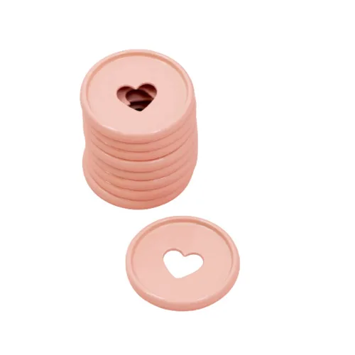 Miniatura 12 de Craftelier - Anillas de Disco M Metálicas con Corte de Troquel en Forma de Corazón para Encuadernación de Scrapbooking para Planners, Agendas