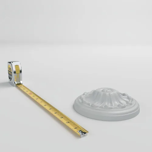 Miniatura 6 de Ekena Millwork ROS05X05MU Mullin Roseta Redonda, 5 7/8"OD x 1 5/8"P, Imprimado