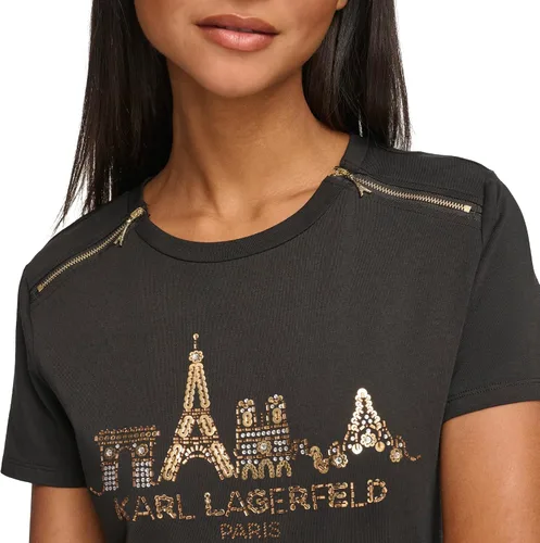 Miniatura 4 de Karl Lagerfeld Paris Camiseta con logo para mujer