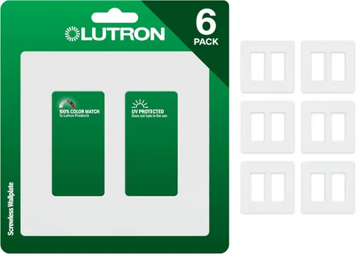 Miniatura 14 de Lutron Claro - Placa de cubierta para interruptor de luz, placa de pared de 2 posiciones, para interruptores de luz decorativos, cubierta de Acero