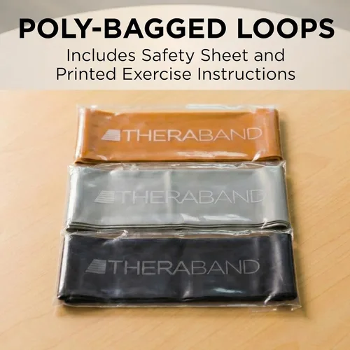 Miniatura 9 de THERABAND Bandas de resistencia profesional resistentes duraderas para ejercicios de fuerza y flexibilidad, pilates, yoga, estiramiento y terapia