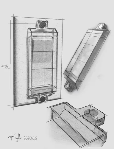Miniatura 4 de Fundas magnéticas para interruptores, interruptor de luz ILIVABLE y cubierta de toma de corriente para interruptores planos modernos, no a prueba