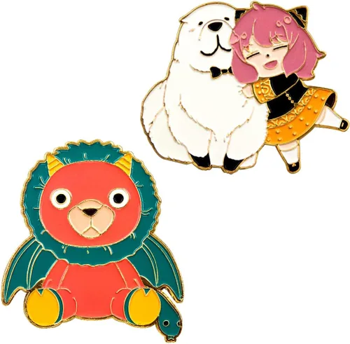 Anime Anya Forger Pines - Broche de esmalte de cosplay de Loid S Family - Etiqueta para mochila, disfraz, regalo para mujeres, hombres y fans