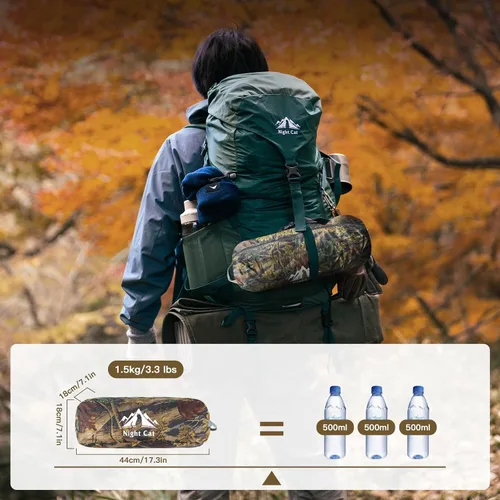 Miniatura 7 de Night Cat Tienda de Campamento con Hamaca: Hamaca Portátil y Ligera de 4 en 1 con Toldo Resistente a la Lluvia y Mosquitero para Senderismo, Selva