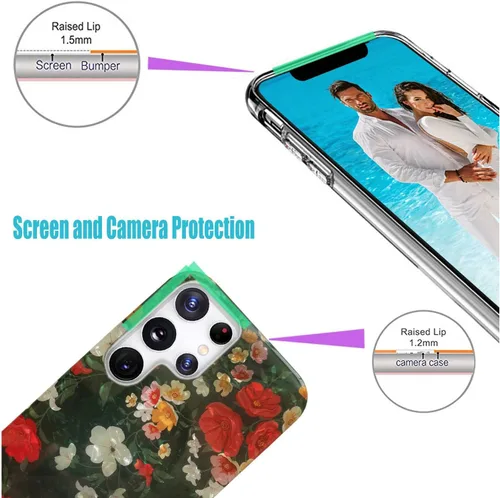 Miniatura 3 de Funda protectora para Samsung Galaxy S22 Ultra para niñas y mujeres, funda protectora de TPU suave y delgada con purpurina para Galaxy S22 Ultra