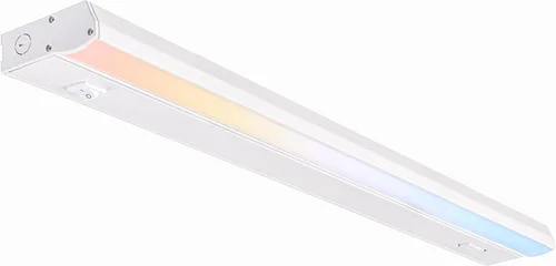 Miniatura 8 de PARMIDA - Iluminación LED para debajo del gabinete, instalación cableada, 10 pulgadas, 6.5 W, 5CCT seleccionable por color, 2700 K/3000 K/4000