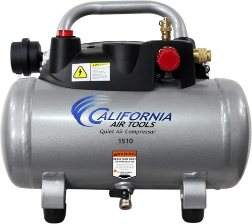 Miniatura 8 de California Air Tools CAT-1P1060S Ligero y silencioso compresor de aire portátil, color plata