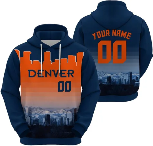 Miniatura 13 de Custom Football Hoodies City Night Skyline Personalized Sweatshirt Name Number Fan Gift Pullover for Men Women Youth