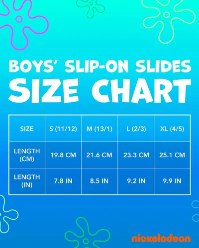 Miniatura 5 de Nickelodeon Sandalias para niños - Bob Esponja y Patricio BeachPool Soccer Slides (11-5)